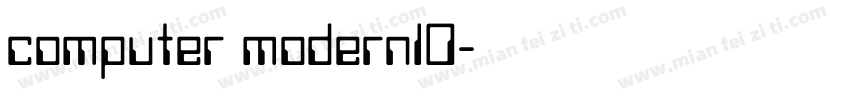 computer modern10字体转换